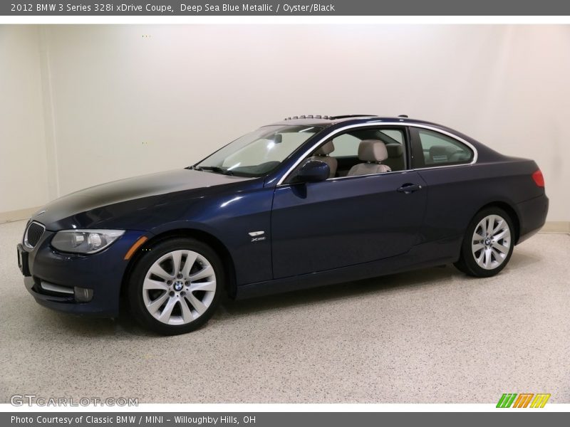 Deep Sea Blue Metallic / Oyster/Black 2012 BMW 3 Series 328i xDrive Coupe