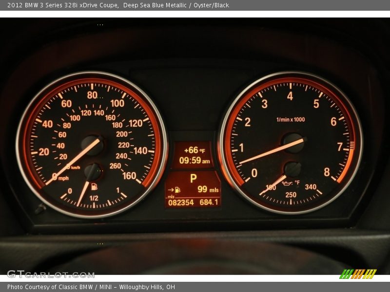 Deep Sea Blue Metallic / Oyster/Black 2012 BMW 3 Series 328i xDrive Coupe