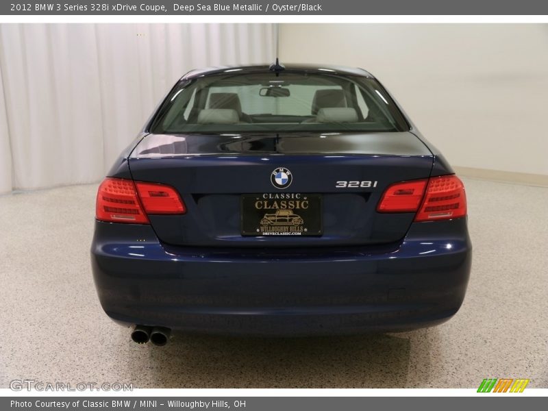 Deep Sea Blue Metallic / Oyster/Black 2012 BMW 3 Series 328i xDrive Coupe