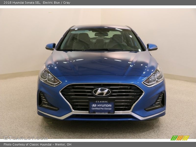Electric Blue / Gray 2018 Hyundai Sonata SEL