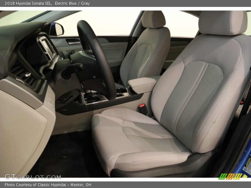 Electric Blue / Gray 2018 Hyundai Sonata SEL