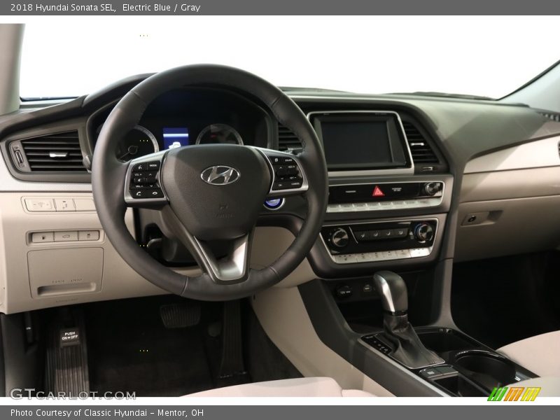 Electric Blue / Gray 2018 Hyundai Sonata SEL