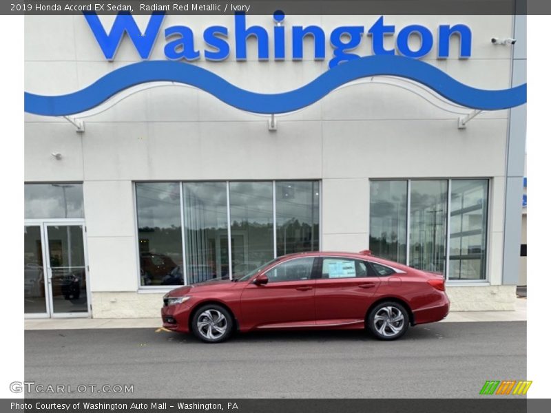 Radiant Red Metallic / Ivory 2019 Honda Accord EX Sedan