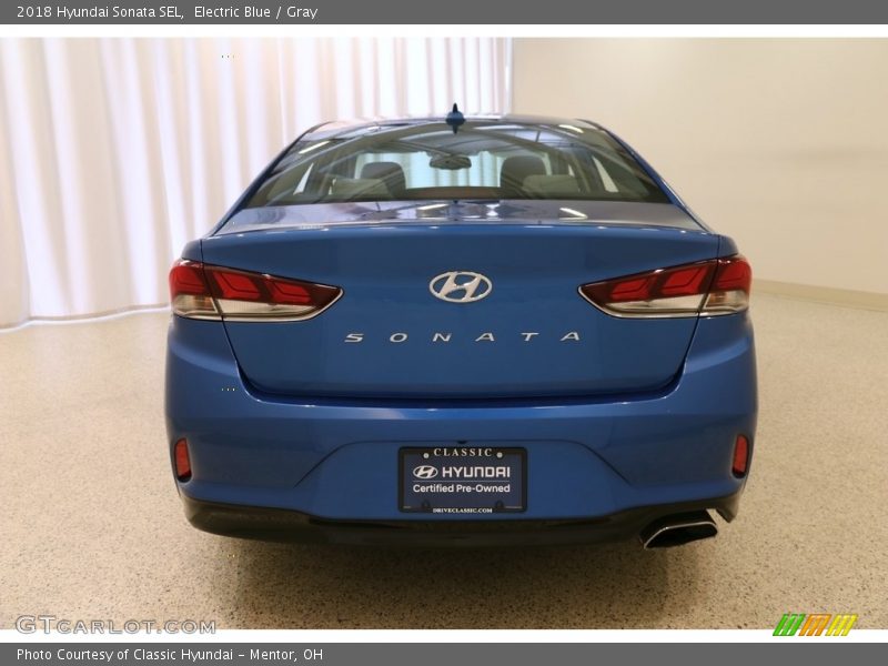 Electric Blue / Gray 2018 Hyundai Sonata SEL