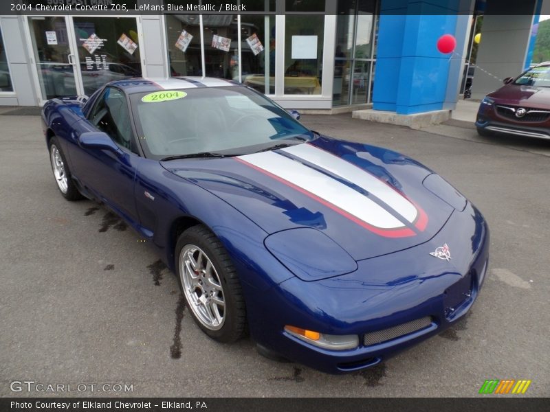 LeMans Blue Metallic / Black 2004 Chevrolet Corvette Z06