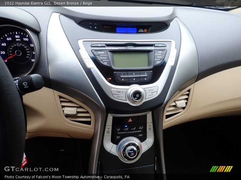 Desert Bronze / Beige 2012 Hyundai Elantra GLS