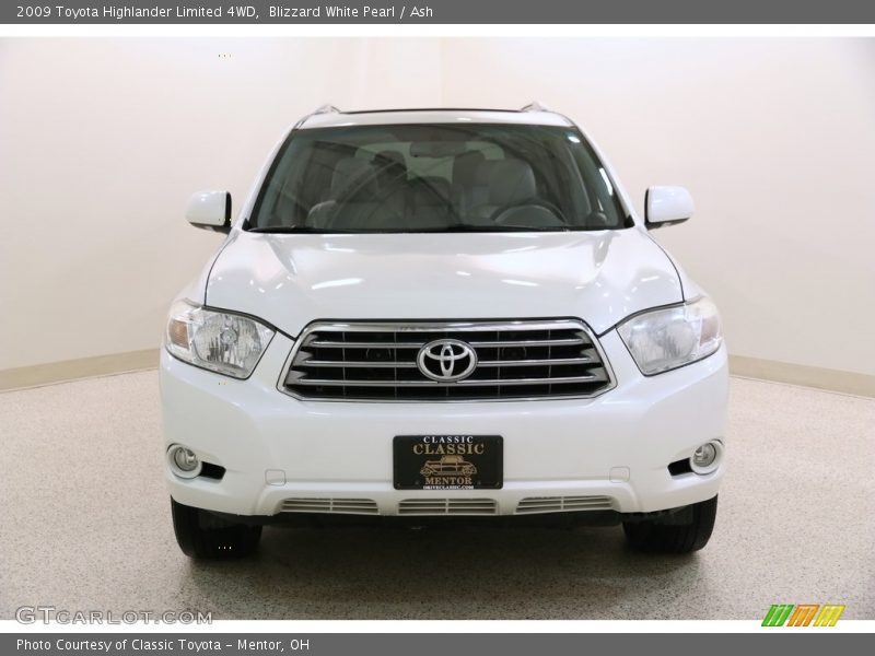 Blizzard White Pearl / Ash 2009 Toyota Highlander Limited 4WD