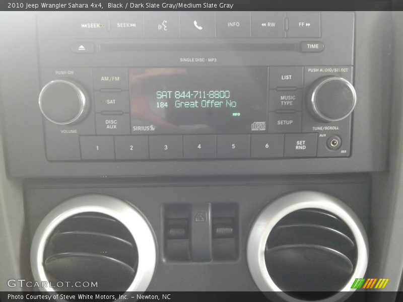 Black / Dark Slate Gray/Medium Slate Gray 2010 Jeep Wrangler Sahara 4x4