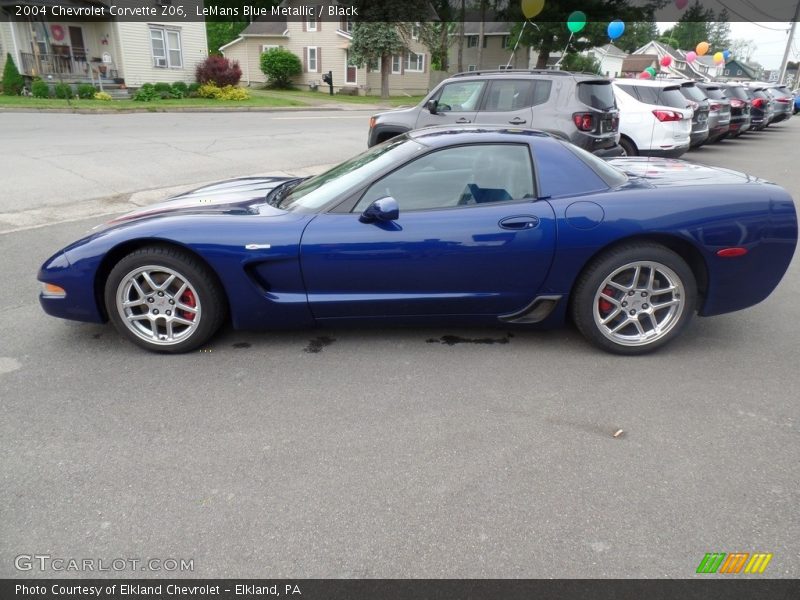 LeMans Blue Metallic / Black 2004 Chevrolet Corvette Z06