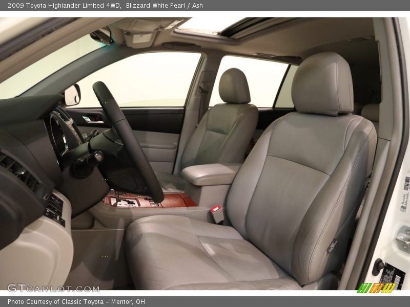 Blizzard White Pearl / Ash 2009 Toyota Highlander Limited 4WD