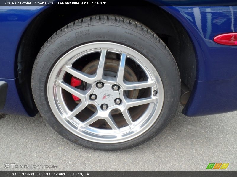 LeMans Blue Metallic / Black 2004 Chevrolet Corvette Z06