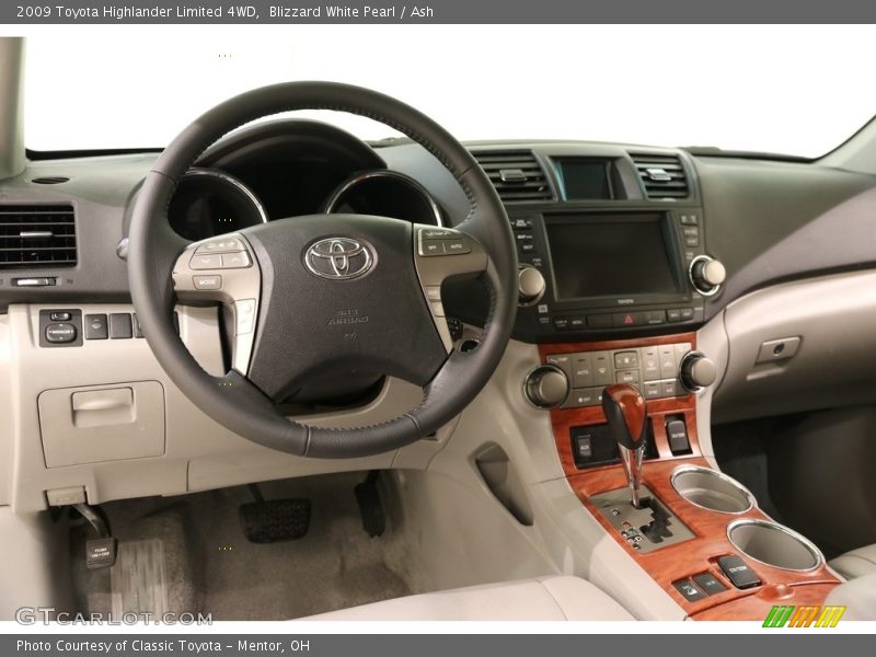 Blizzard White Pearl / Ash 2009 Toyota Highlander Limited 4WD