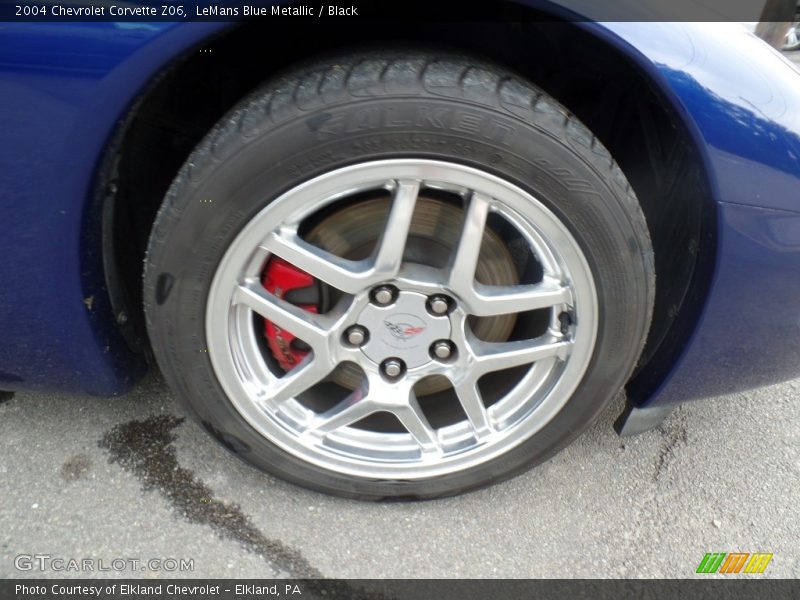 LeMans Blue Metallic / Black 2004 Chevrolet Corvette Z06