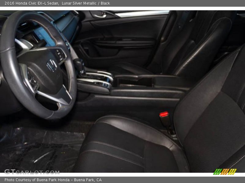 Lunar Silver Metallic / Black 2016 Honda Civic EX-L Sedan
