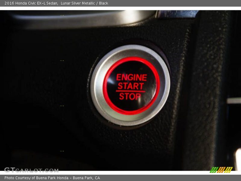Lunar Silver Metallic / Black 2016 Honda Civic EX-L Sedan