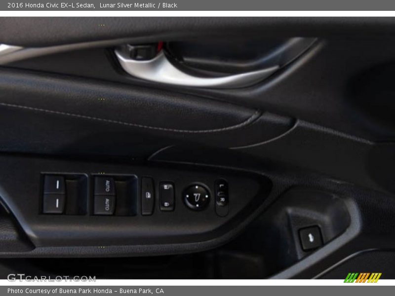 Lunar Silver Metallic / Black 2016 Honda Civic EX-L Sedan