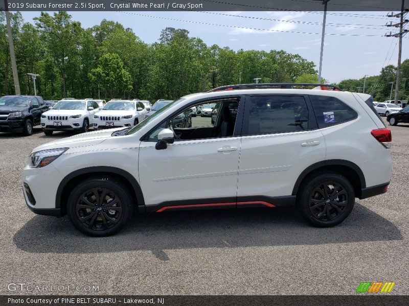 Crystal White Pearl / Gray Sport 2019 Subaru Forester 2.5i Sport