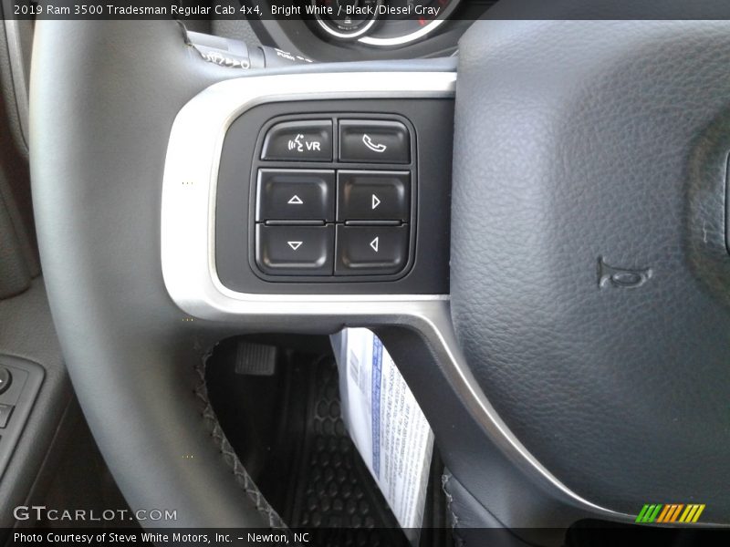 Bright White / Black/Diesel Gray 2019 Ram 3500 Tradesman Regular Cab 4x4