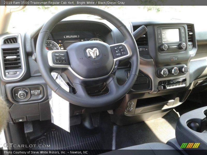 Bright White / Black/Diesel Gray 2019 Ram 3500 Tradesman Regular Cab 4x4