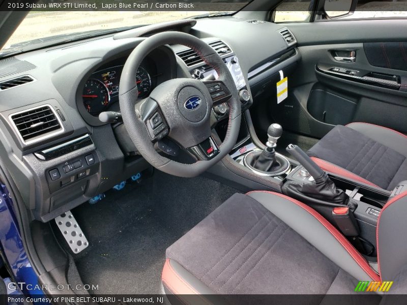  2019 WRX STI Limited Carbon Black Interior