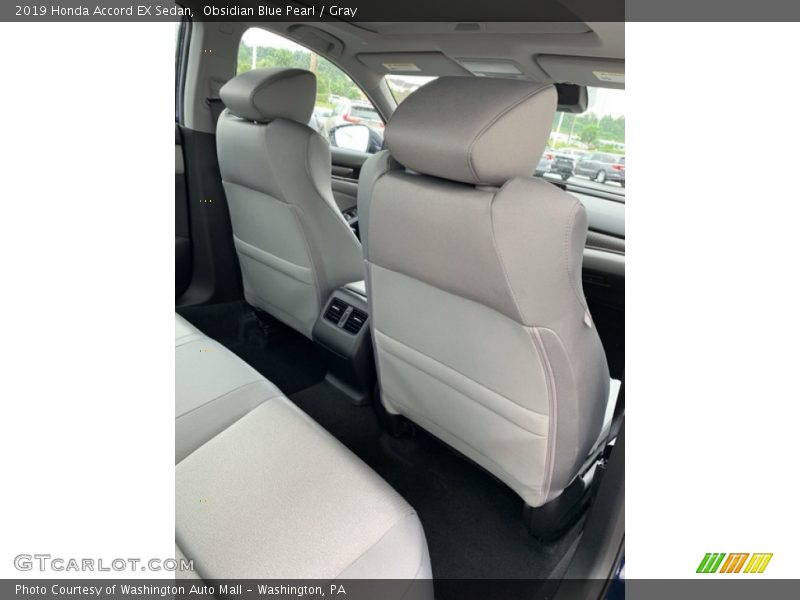 Obsidian Blue Pearl / Gray 2019 Honda Accord EX Sedan