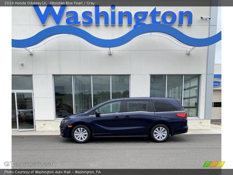 Obsidian Blue Pearl / Gray 2019 Honda Odyssey LX