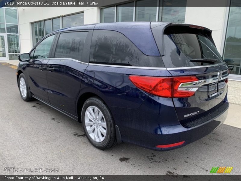 Obsidian Blue Pearl / Gray 2019 Honda Odyssey LX