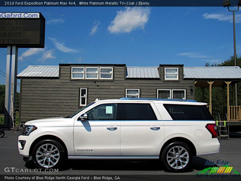 White Platinum Metallic Tri-Coat / Ebony 2019 Ford Expedition Platinum Max 4x4