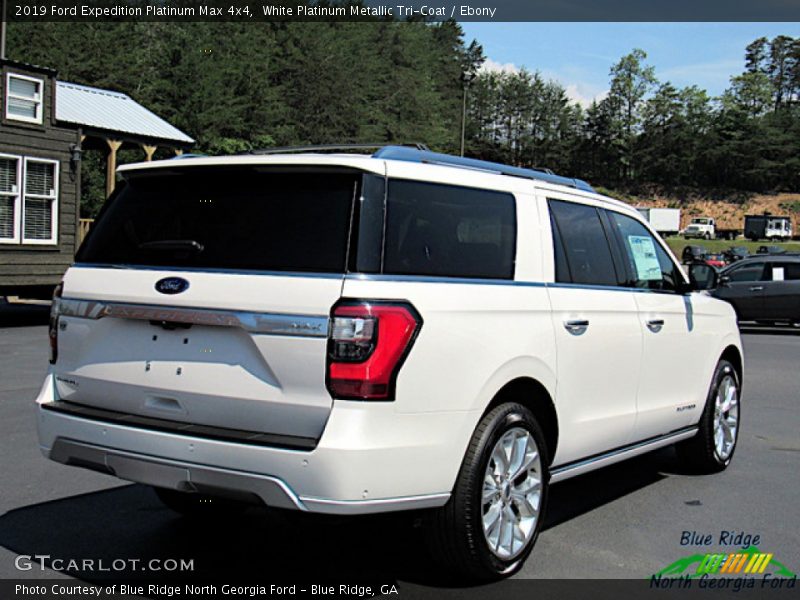 White Platinum Metallic Tri-Coat / Ebony 2019 Ford Expedition Platinum Max 4x4