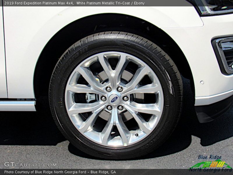 White Platinum Metallic Tri-Coat / Ebony 2019 Ford Expedition Platinum Max 4x4