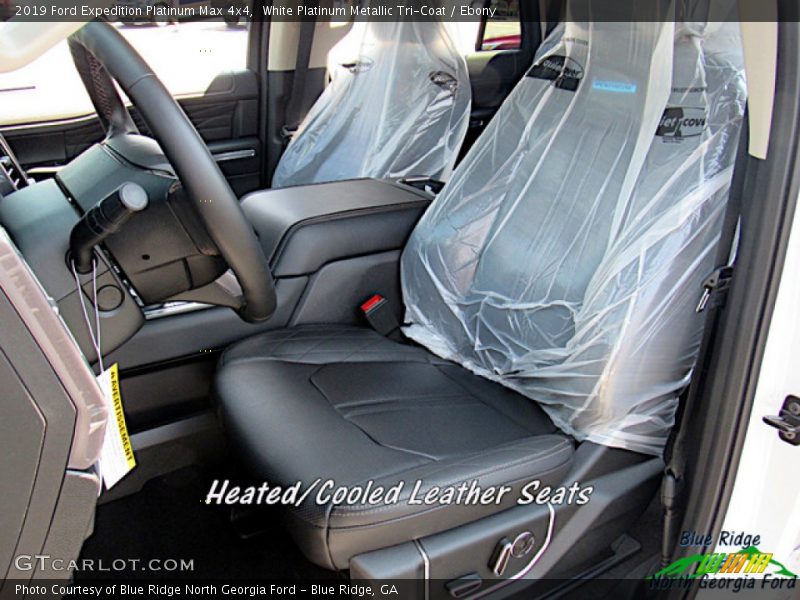 White Platinum Metallic Tri-Coat / Ebony 2019 Ford Expedition Platinum Max 4x4