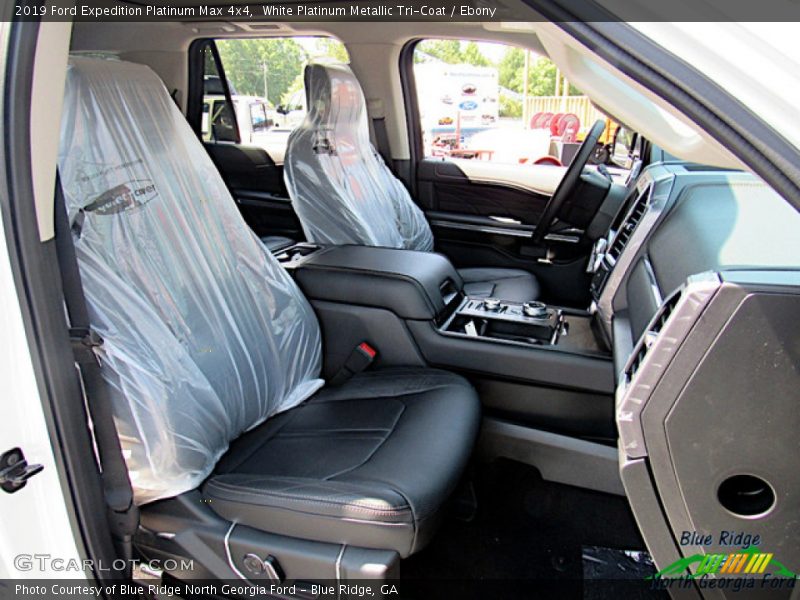 White Platinum Metallic Tri-Coat / Ebony 2019 Ford Expedition Platinum Max 4x4