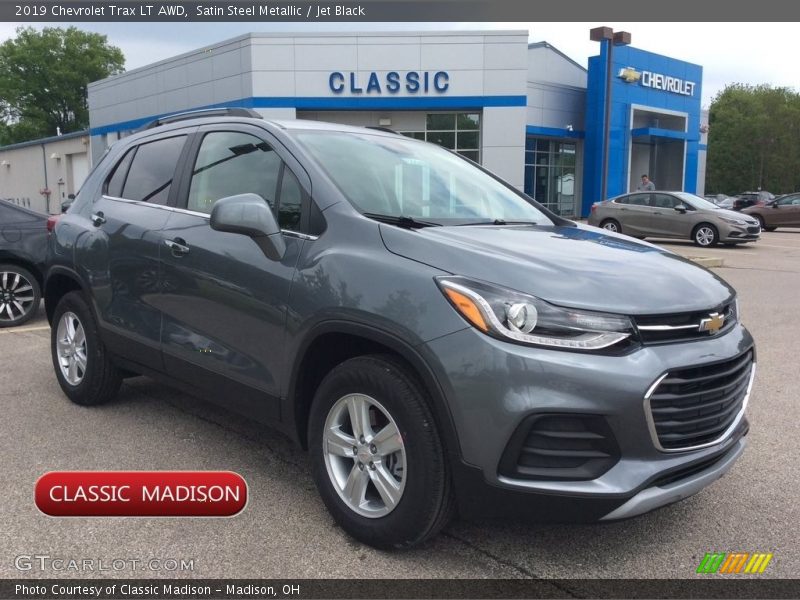 Satin Steel Metallic / Jet Black 2019 Chevrolet Trax LT AWD