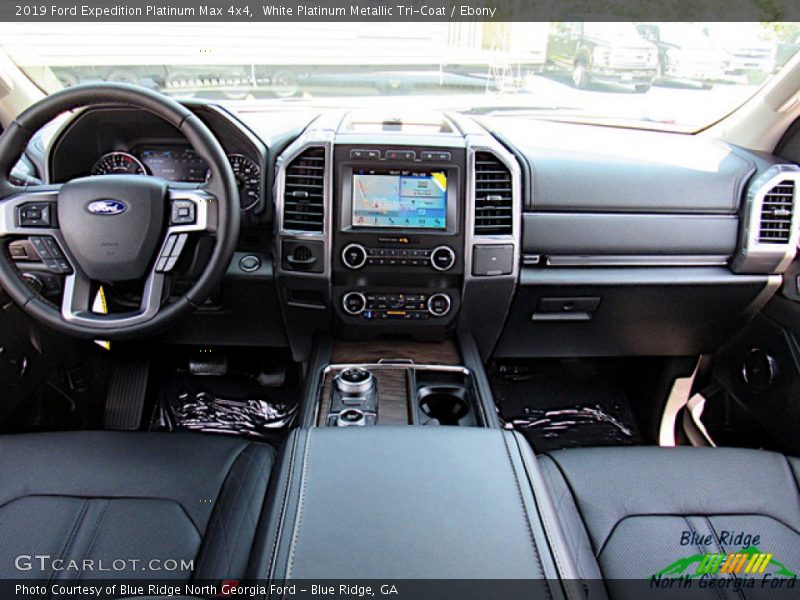 White Platinum Metallic Tri-Coat / Ebony 2019 Ford Expedition Platinum Max 4x4