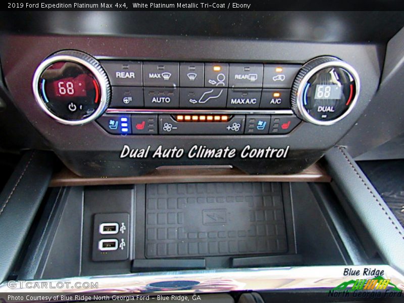 White Platinum Metallic Tri-Coat / Ebony 2019 Ford Expedition Platinum Max 4x4