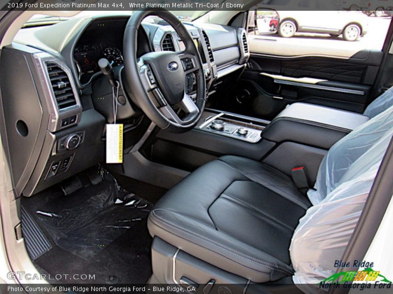 White Platinum Metallic Tri-Coat / Ebony 2019 Ford Expedition Platinum Max 4x4
