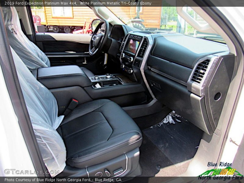 White Platinum Metallic Tri-Coat / Ebony 2019 Ford Expedition Platinum Max 4x4