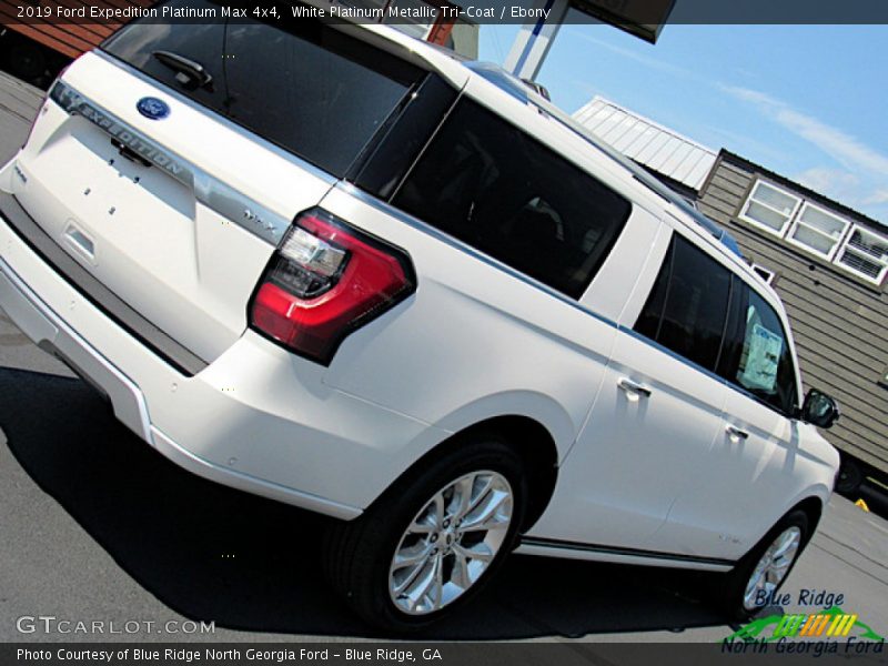 White Platinum Metallic Tri-Coat / Ebony 2019 Ford Expedition Platinum Max 4x4