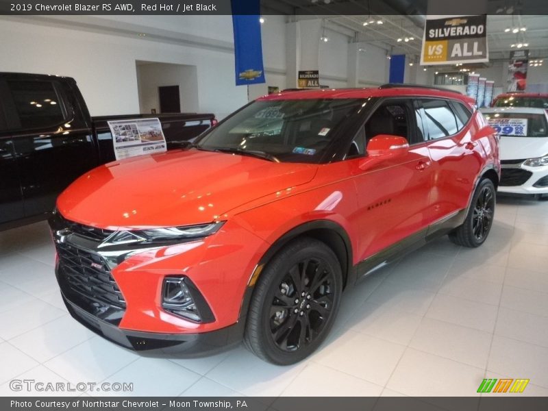 Red Hot / Jet Black 2019 Chevrolet Blazer RS AWD