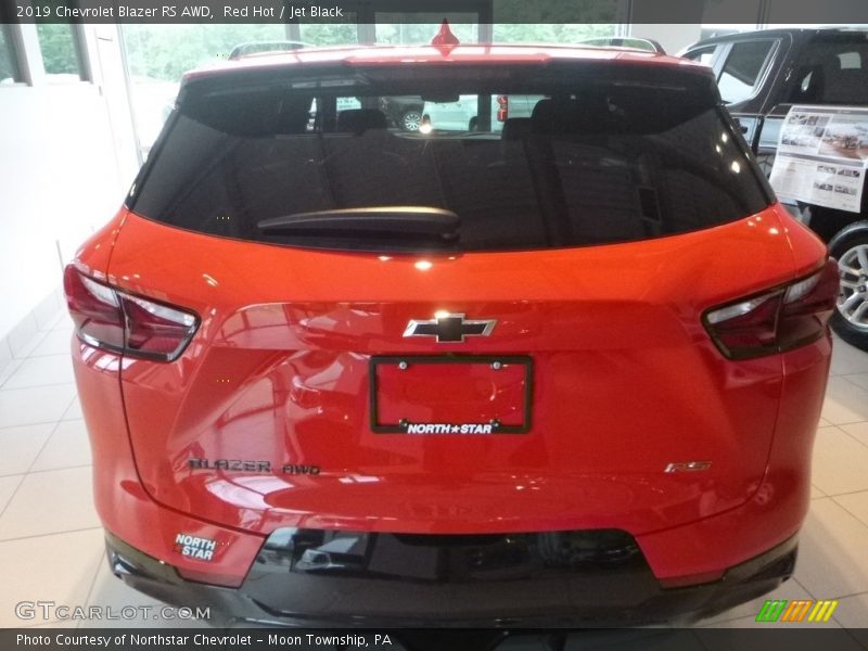 Red Hot / Jet Black 2019 Chevrolet Blazer RS AWD