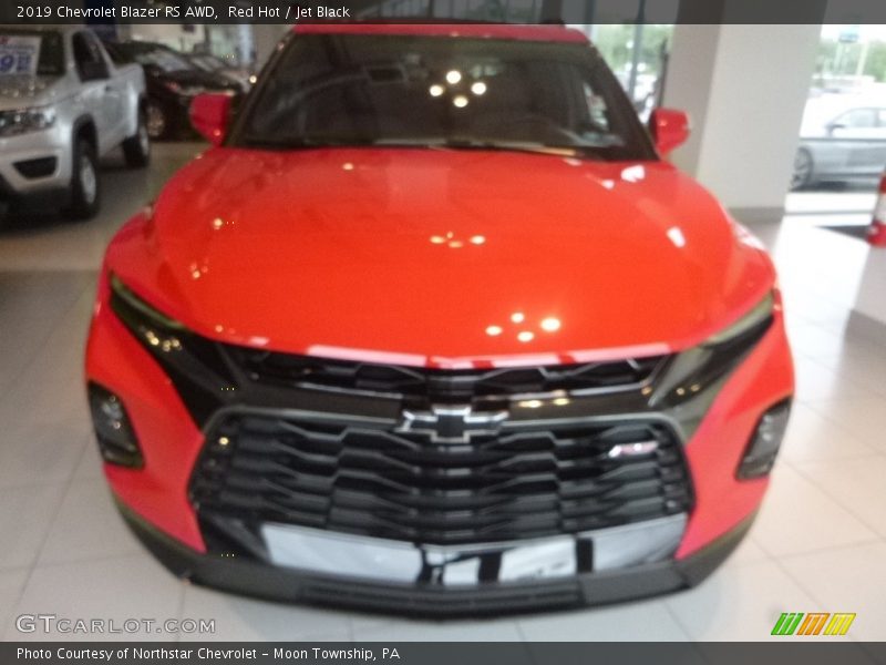 Red Hot / Jet Black 2019 Chevrolet Blazer RS AWD