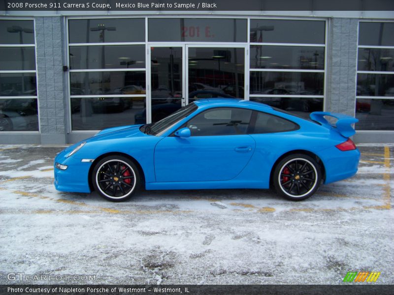 Mexico Blue Paint to Sample / Black 2008 Porsche 911 Carrera S Coupe