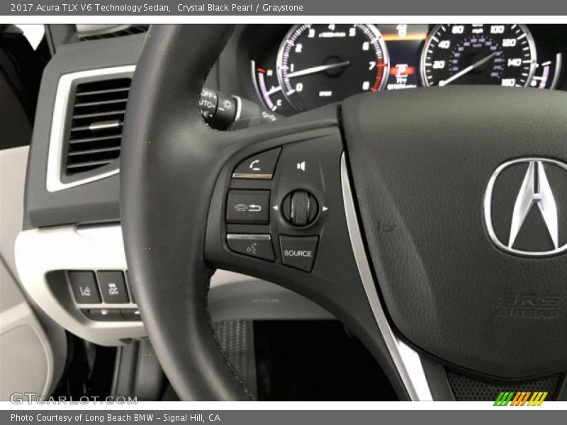 Crystal Black Pearl / Graystone 2017 Acura TLX V6 Technology Sedan