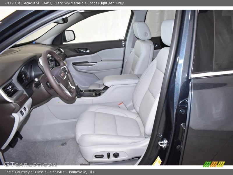Dark Sky Metallic / Cocoa/Light Ash Gray 2019 GMC Acadia SLT AWD