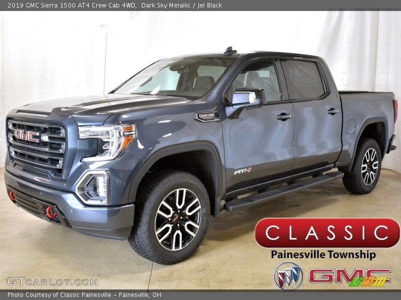 Dark Sky Metallic / Jet Black 2019 GMC Sierra 1500 AT4 Crew Cab 4WD