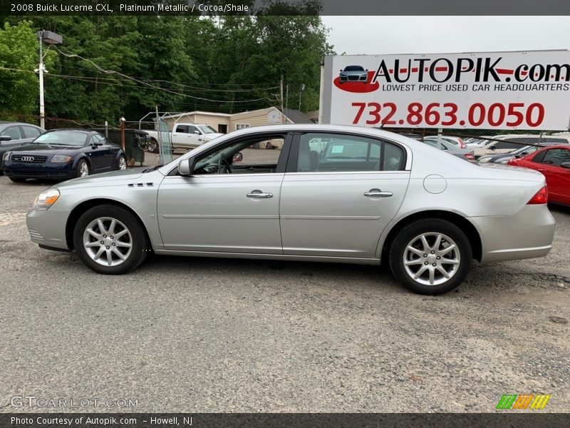 Platinum Metallic / Cocoa/Shale 2008 Buick Lucerne CXL