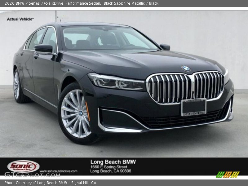 Black Sapphire Metallic / Black 2020 BMW 7 Series 745e xDrive iPerformance Sedan