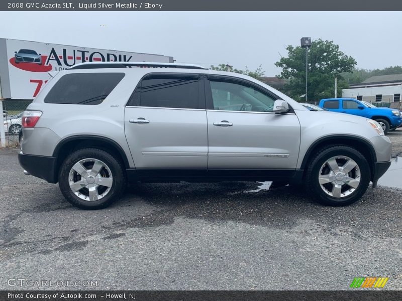 Liquid Silver Metallic / Ebony 2008 GMC Acadia SLT