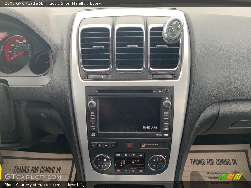 Liquid Silver Metallic / Ebony 2008 GMC Acadia SLT