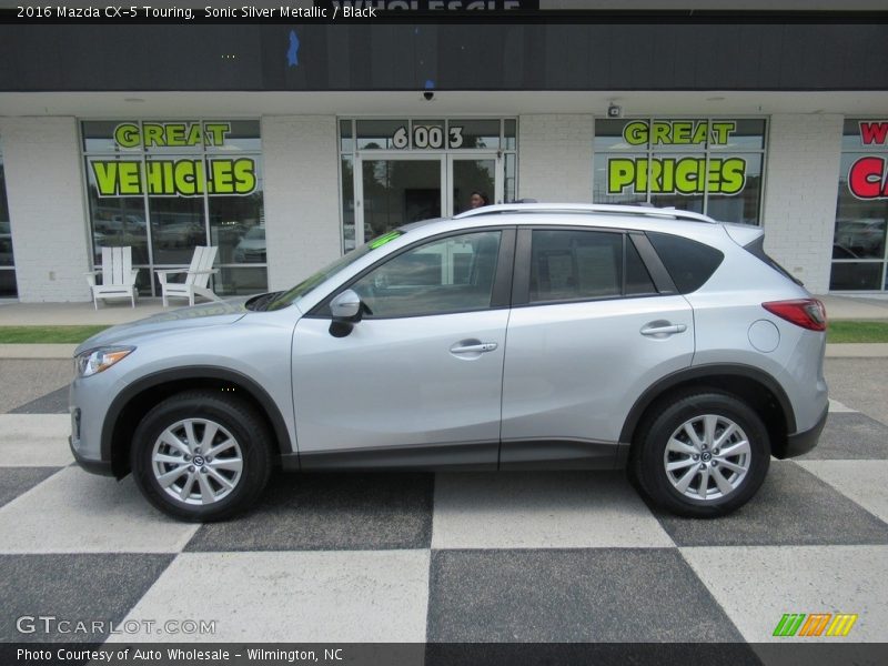 Sonic Silver Metallic / Black 2016 Mazda CX-5 Touring